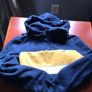 Hollister quarter zip hoodie